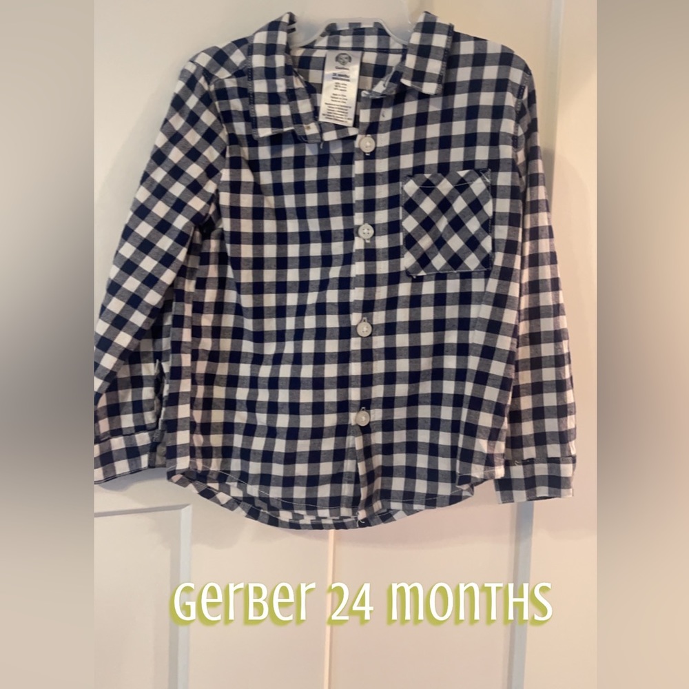 Gerber 24 months button up shirt
